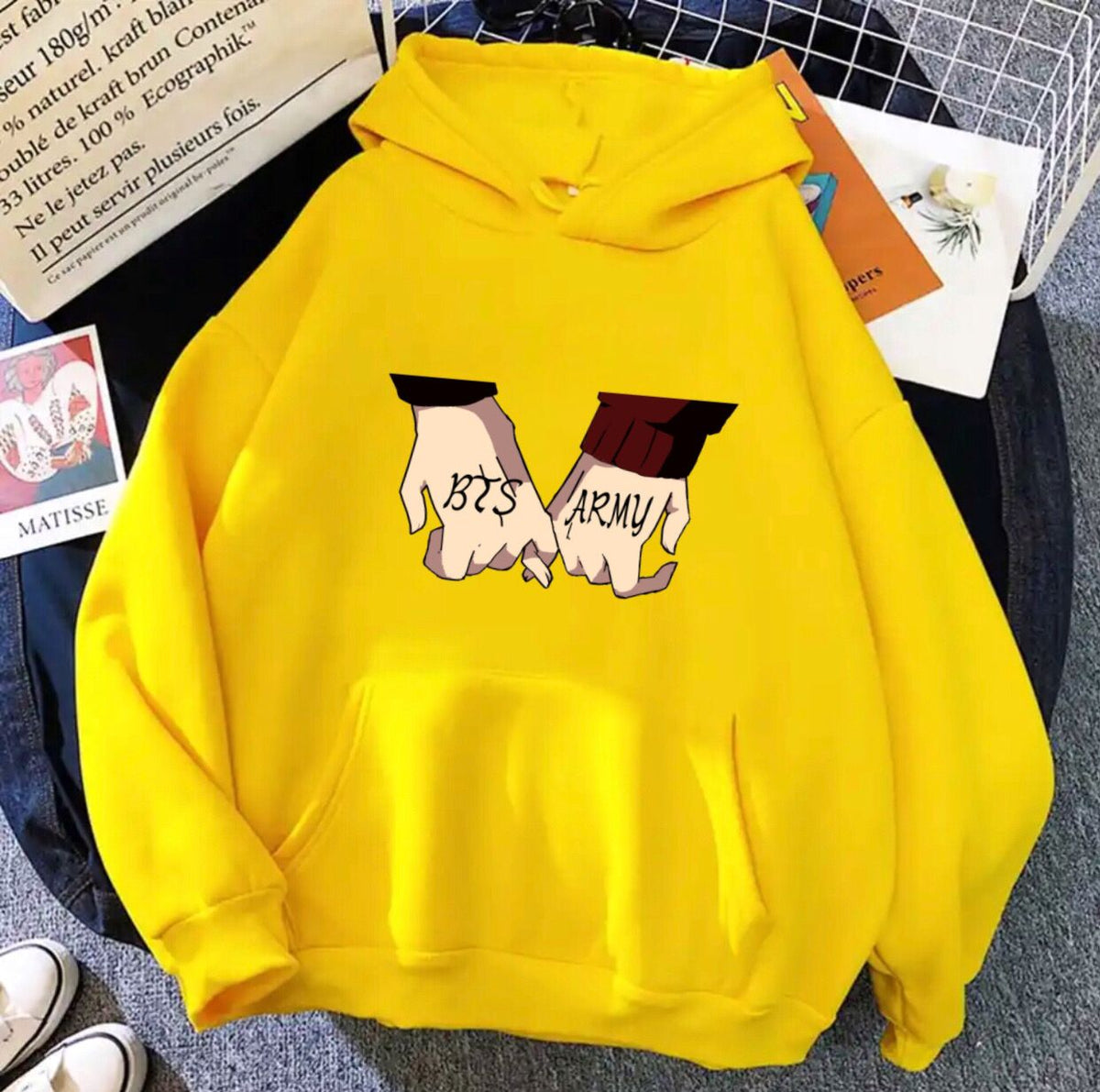 New Bts Army Hand Hoodie Q. Clothing